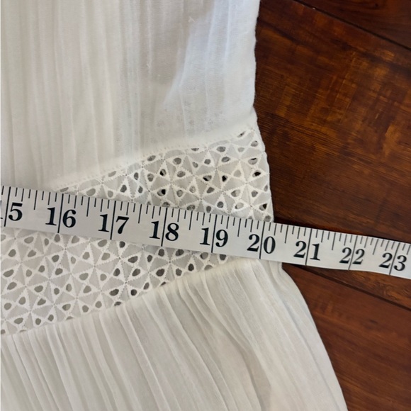 bcbgmaxazria White Boho Bohemian Fairy Tiered White Sundress Maxi Dress Size Xs - Picture 15 of 16